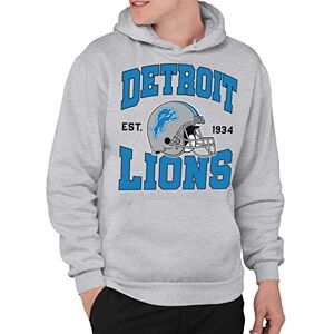 Junk Food Unisex-vuxen NFL laghjälm huvtröja med huva, Grå, XL Junk Food Unisex-vuxen NFL laghjälm huvtröja med huva, Grå, XL