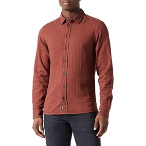 Blend Herr vävd tröja l/s skjorta, 181350/Burnt Brick, XXL Blend Herr vävd tröja l/s skjorta, 181350/Burnt Brick, XXL