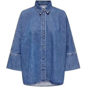 ONLY Onlgrace 3/4 DNM skjorta Cro Noos, Mellanblå denim, XS ONLY Onlgrace 3/4 DNM skjorta Cro Noos, Mellanblå denim, XS