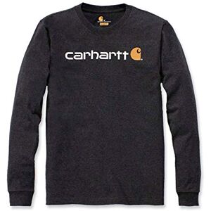 Carhartt herr T-tröja Långärmad arbetskläder signatur grafisk T-shirt kärnlogotyp , Kolljung, XL Carhartt herr T-tröja Långärmad arbetskläder signatur grafisk T-shirt kärnlogotyp , Kolljung, XL