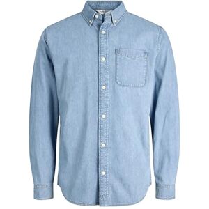 JACK & JONES Jjebrook Jjoxford skjorta AKM 990 Noos, Blå denim, XXL JACK & JONES Jjebrook Jjoxford skjorta AKM 990 Noos, Blå denim, XXL
