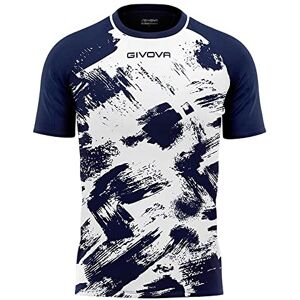Givova Unisex skjorta konst interlock M/C T, Vit/blå, 3XS Givova Unisex skjorta konst interlock M/C T, Vit/blå, 3XS