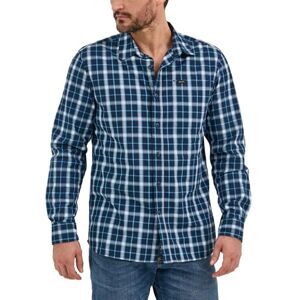 Lee Herr All Purpose Classic Fit långärmad skjorta skjorta med knappkrage, Rivet Navy Plaid, M Lee Herr All Purpose Classic Fit långärmad skjorta skjorta med knappkrage, Rivet Navy Plaid, M