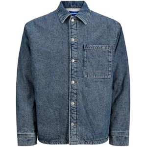 JACK & JONES Jorjames denim teddy overshirt Ls, Mellanblå denim, L JACK & JONES Jorjames denim teddy overshirt Ls, Mellanblå denim, L