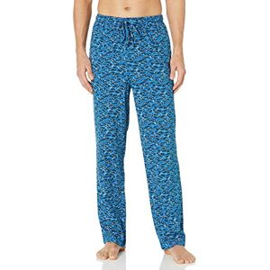 Amazon Essentials stickad pyjamasbyxa för män, blå vit haj, Large Amazon Essentials stickad pyjamasbyxa för män, blå vit haj, Large