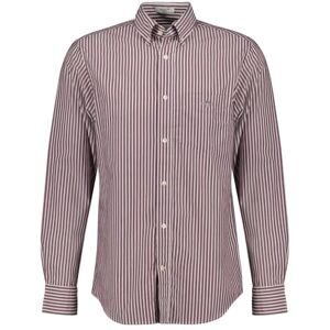 GANT REG POPLIN randig skjorta, vinröd, S GANT REG POPLIN randig skjorta, vinröd, S