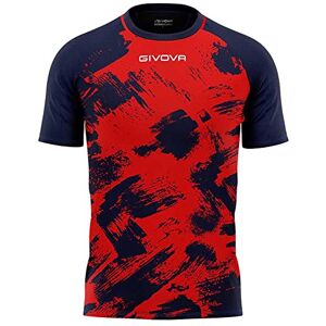 Givova Unisex skjorta konst interlock M/C T, Röd/blå, 3XS Givova Unisex skjorta konst interlock M/C T, Röd/blå, 3XS