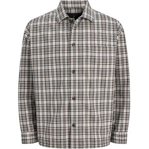 JACK & JONES Jprblamadison Check L/S Overshirt, Silverfoder, XL JACK & JONES Jprblamadison Check L/S Overshirt, Silverfoder, XL
