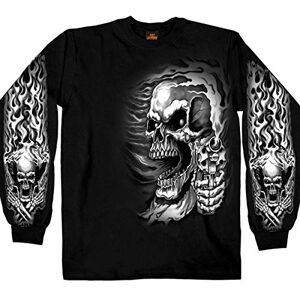 Hot Leathers svart Assassin dubbelsidig långärmad t-shirt Hot Leathers svart Assassin dubbelsidig långärmad t-shirt
