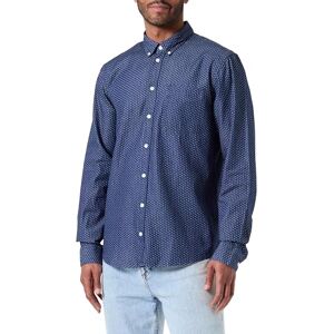 CASUAL FRIDAY Herr Cfanton Ls Bd Indigo AOP skjorta skjorta, 194013/Dark Navy, S CASUAL FRIDAY Herr Cfanton Ls Bd Indigo AOP skjorta skjorta, 194013/Dark Navy, S
