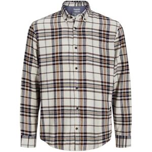 JACK & JONES Men's Jjeclassic höst kontroll skjorta Ls Sn långärmad, Moonbeam, L JACK & JONES Men's Jjeclassic höst kontroll skjorta Ls Sn långärmad, Moonbeam, L