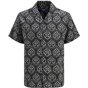 JACK & JONES Jorhydra NOTO skjorta Ss, svart, XS JACK & JONES Jorhydra NOTO skjorta Ss, svart, XS