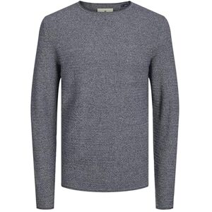 JACK & JONES Bestseller A/S Herr Jprblumiguel Knit Crew Neck Noos stickad tröja, Maritim blå/detaljer: vriden W. Cloud Dancer, M JACK & JONES Bestseller A/S Herr Jprblumiguel Knit Crew Neck Noos stickad tröja, Maritim blå/detaljer: vriden W. Cloud Dancer, M