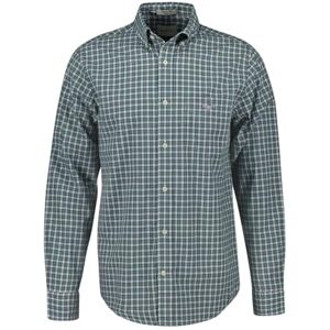 GANT REG POPLIN SMALL Check Shirt, Djup skogsgrön, S GANT REG POPLIN SMALL Check Shirt, Djup skogsgrön, S
