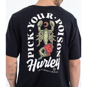 Hurley t-shirt kortärmad män – vardagsgift svart Hurley t-shirt kortärmad män – vardagsgift svart