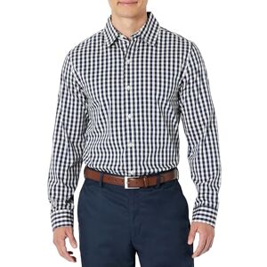 Amazon Essentials Herr Slim-Fit Långärmad Stretch Klänning Skjorta, Vit Gingham, X-Large Amazon Essentials Herr Slim-Fit Långärmad Stretch Klänning Skjorta, Vit Gingham, X-Large