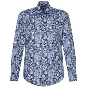 Seidensticker Silkesdekal herr business skjorta – slim fit – lätt att stryka – Kent krage – långärmad – 100% bomull, blå, 42 SE Seidensticker Silkesdekal herr business skjorta – slim fit – lätt att stryka – Kent krage – långärmad – 100% bomull, blå, 42 SE