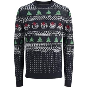 JACK & JONES Jjxmas Andrew Knit Crew Neck Pls – plus size, Sky Captain, 4XL JACK & JONES Jjxmas Andrew Knit Crew Neck Pls – plus size, Sky Captain, 4XL