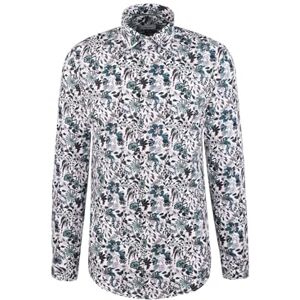 Seidensticker Silkesdekal 845471, smal passform långärmad affärsskjorta, 40, Grön, 40 Seidensticker Silkesdekal 845471, smal passform långärmad affärsskjorta, 40, Grön, 40