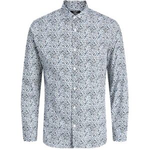 JACK & JONES Jprblablackpool Stretch AOP Ls Shirt Sn, Goblin Blue, XL JACK & JONES Jprblablackpool Stretch AOP Ls Shirt Sn, Goblin Blue, XL