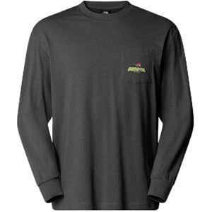 The North Face Expedition Celebration Oversized Långärmad t-tröja för män, Anthracite Grey, L The North Face Expedition Celebration Oversized Långärmad t-tröja för män, Anthracite Grey, L