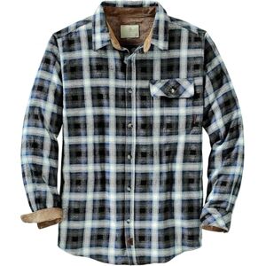 Legendary Whitetails Herrskjorta, Buck Camp-flanell, långärmad rutig skjorta med knappar och manschetter i manchestertyg, L Legendary Whitetails Herrskjorta, Buck Camp-flanell, långärmad rutig skjorta med knappar och manschetter i manchestertyg, L