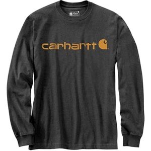 Carhartt avslappnad passform, tung långärmad logotyp, grafisk t-shirt Carhartt avslappnad passform, tung långärmad logotyp, grafisk t-shirt