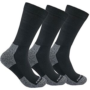 Carhartt Herr mellanvikt stretch topp strumpa 3-pack, svart, stor Carhartt Herr mellanvikt stretch topp strumpa 3-pack, svart, stor