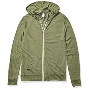Alternative Alternativ herr basic eko-jersey dragkedja huvtröja med huva Alternative Alternativ herr basic eko-jersey dragkedja huvtröja med huva