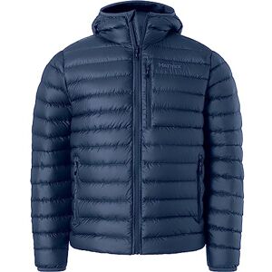 Marmot Highlander huvtröja för män, varm dunjacka, isolerad vinterrock med huva, andningsbar 700 FP dun puffig, lätt packbar utomhusjacka, vindtät, arktisk marinblå, XL Marmot Highlander huvtröja för män, varm dunjacka, isolerad vinterrock med huva, andningsbar 700 FP dun puffig, lätt packbar utomhusjacka, vindtät, arktisk marinblå, XL