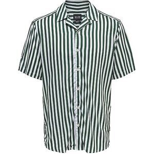 Only & Sons Mäns ONSWAYNE Life SS viskoströja NOOS skjorta, mörkgrön, L Only & Sons Mäns ONSWAYNE Life SS viskoströja NOOS skjorta, mörkgrön, L