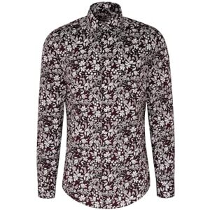 Seidensticker Silkesdekal herr business skjorta – slim fit – lätt att stryka – Kent krage – långärmad – 100% bomull, lila, 36 SE Seidensticker Silkesdekal herr business skjorta – slim fit – lätt att stryka – Kent krage – långärmad – 100% bomull, lila, 36 SE