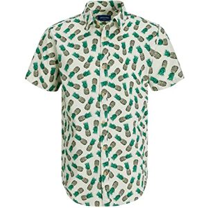 JACK & JONES Herr Jorjames Palma Conv Shirt Ss kortärmad skjorta, Ögrön, S JACK & JONES Herr Jorjames Palma Conv Shirt Ss kortärmad skjorta, Ögrön, S