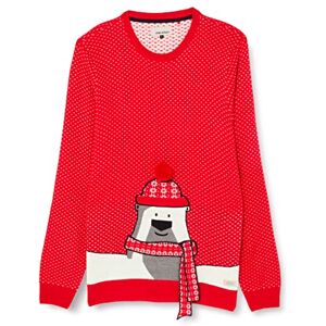 Blend stickad tröja för män, 181655/Mars Red, L Blend stickad tröja för män, 181655/Mars Red, L