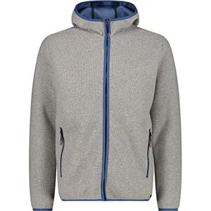 CMP Man Jacket Fix Hood, Man, Grigio Mel.-Blue Stone, 58 CMP Man Jacket Fix Hood, Man, Grigio Mel.-Blue Stone, 58