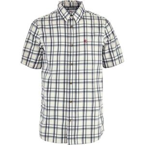Fjällräven Herr Övik Lite SS skjorta, Chalk White/Dark Navy, M, Kall vit/mörk marinblå, M Fjällräven Herr Övik Lite SS skjorta, Chalk White/Dark Navy, M, Kall vit/mörk marinblå, M