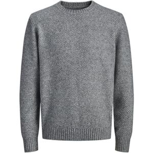 JACK & JONES Jprblawilson stickad crew neck, Ljusgrå melange, M JACK & JONES Jprblawilson stickad crew neck, Ljusgrå melange, M