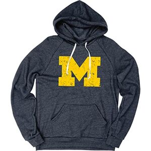 Blue 84 Herr NCAA Officiell licensierad produkt Tri-Blend Hoodie Vintage Icon Team färg huvtröja tröja, lagfärg, large Blue 84 Herr NCAA Officiell licensierad produkt Tri-Blend Hoodie Vintage Icon Team färg huvtröja tröja, lagfärg, large