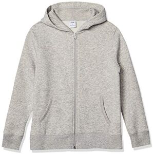 Amazon Essentials huvtröjor – ljusgrå ljung tröja med dragkedja, liten, fleece Amazon Essentials huvtröjor – ljusgrå ljung tröja med dragkedja, liten, fleece