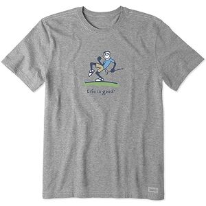 Life Is Good herr vintage Crusher grafisk T-shirt Putt Golf Jake, Ljung grå, XL Life Is Good herr vintage Crusher grafisk T-shirt Putt Golf Jake, Ljung grå, XL
