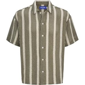 JACK & JONES Jorbellagio Crochet Shirt Ss, OLIVNATT, XL JACK & JONES Jorbellagio Crochet Shirt Ss, OLIVNATT, XL