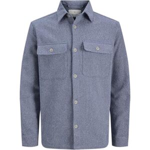 JACK & JONES Herr Jprrayle Melange Solid L/S Overshirt Sn, Vintage Indigo, M, Vintage indigo, M JACK & JONES Herr Jprrayle Melange Solid L/S Overshirt Sn, Vintage Indigo, M, Vintage indigo, M