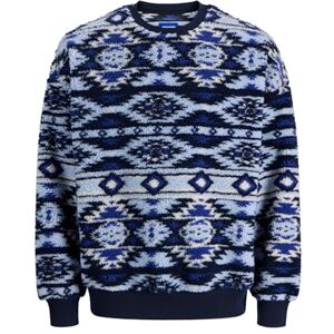JACK & JONES Joreddie Teddy Crew Neck T25, Sky Captain, L JACK & JONES Joreddie Teddy Crew Neck T25, Sky Captain, L