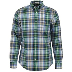 GANT REG POPLIN Tartan Check skjorta, Djup skogsgrön, S GANT REG POPLIN Tartan Check skjorta, Djup skogsgrön, S