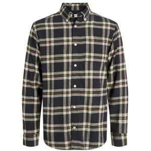 JACK & JONES Jjeclassic Flannel Check Shirt Ls Sn, svart, XS JACK & JONES Jjeclassic Flannel Check Shirt Ls Sn, svart, XS
