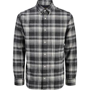 JACK & JONES Jprblubarkley flanell X-Mas L/S Shirt Ch, Kolgrå, M JACK & JONES Jprblubarkley flanell X-Mas L/S Shirt Ch, Kolgrå, M