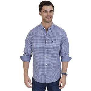 Nautica herr klassisk passform stretch gingham långärmad knapp ner tröja Nautica herr klassisk passform stretch gingham långärmad knapp ner tröja