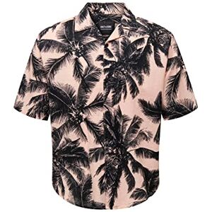 Only & Sons Onstie RLX Ctn Linen Palm Ss skjorta blå skjorta, persikozar, XL Only & Sons Onstie RLX Ctn Linen Palm Ss skjorta blå skjorta, persikozar, XL