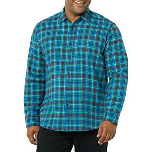 Amazon Essentials Men's Långärmad flanellskjorta (finns i Big & Tall), Blå Vinröd Grön Rutig, XXL Amazon Essentials Men's Långärmad flanellskjorta (finns i Big & Tall), Blå Vinröd Grön Rutig, XXL