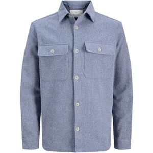 JACK & JONES Herr Jprrayle Melange Solid L/S Overshirt Sn, Vintage Indigo, M, Vintage indigo, M JACK & JONES Herr Jprrayle Melange Solid L/S Overshirt Sn, Vintage Indigo, M, Vintage indigo, M